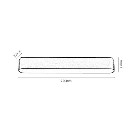 Rabalux - LED plafonsko svetlo za jednofazni šinski sistem LED/12W/24V 3000K 22 cm crna