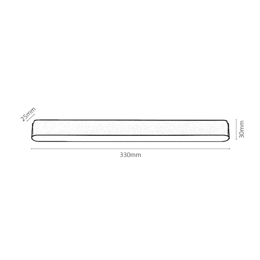 Rabalux - LED stropno svetlo za jednofazni šinski sistem LED/16W/24V 3000K 33 cm crna