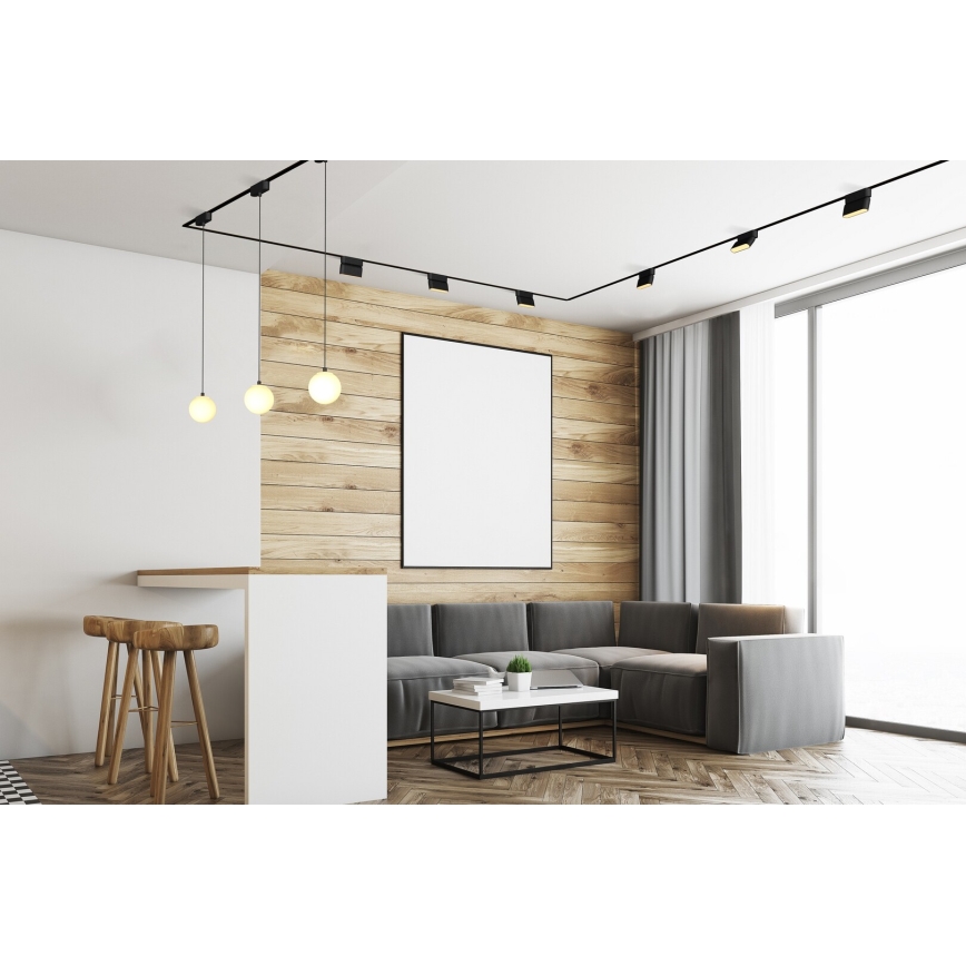 Rabalux - LED stropno svetlo za 1-fazni šinski sistem LED/16W/24V 3000K 33 cm crna