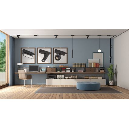 Rabalux - LED stropno svetlo za 1-fazni šinski sistem LED/16W/24V 3000K 33 cm crna