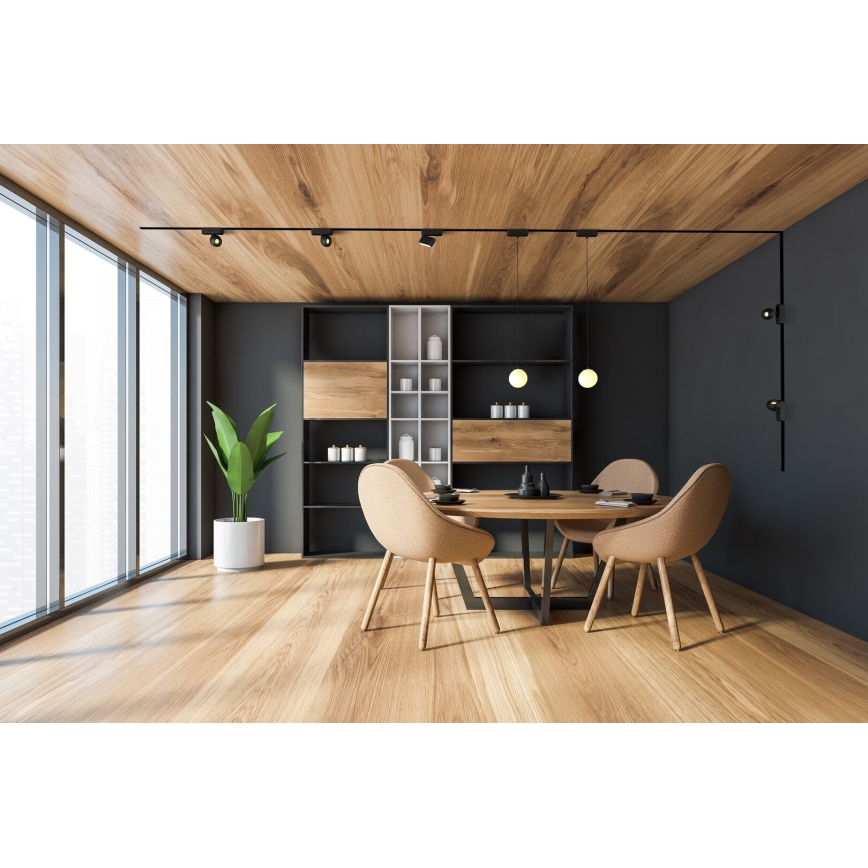 Rabalux - LED stropno svetlo za 1-fazni šinski sistem LED/16W/24V 3000K 33 cm crna