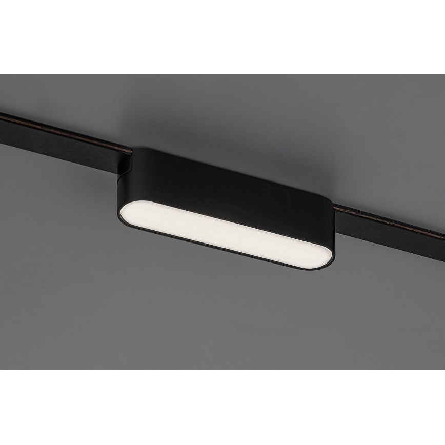 Rabalux - LED stropno svetlo za jednofazni šinski sistem LED/6W/24V 3000K 11,5 cm crna