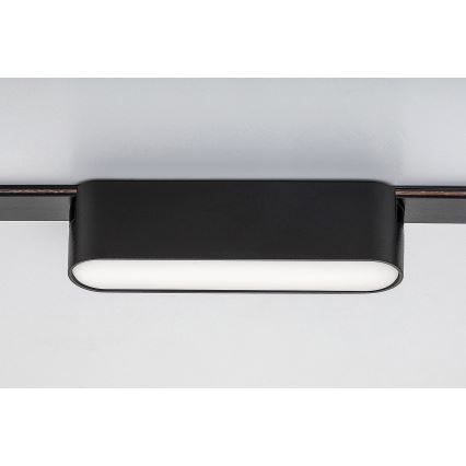 Rabalux - LED stropno svetlo za jednofazni šinski sistem LED/6W/24V 3000K 11,5 cm crna