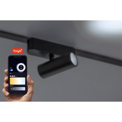 Rabalux - LED prigušiva spot svetiljka za 1-fazni šinski sistem LED/5W/24V 2700–5500K Wi‑Fi Tuya, crna