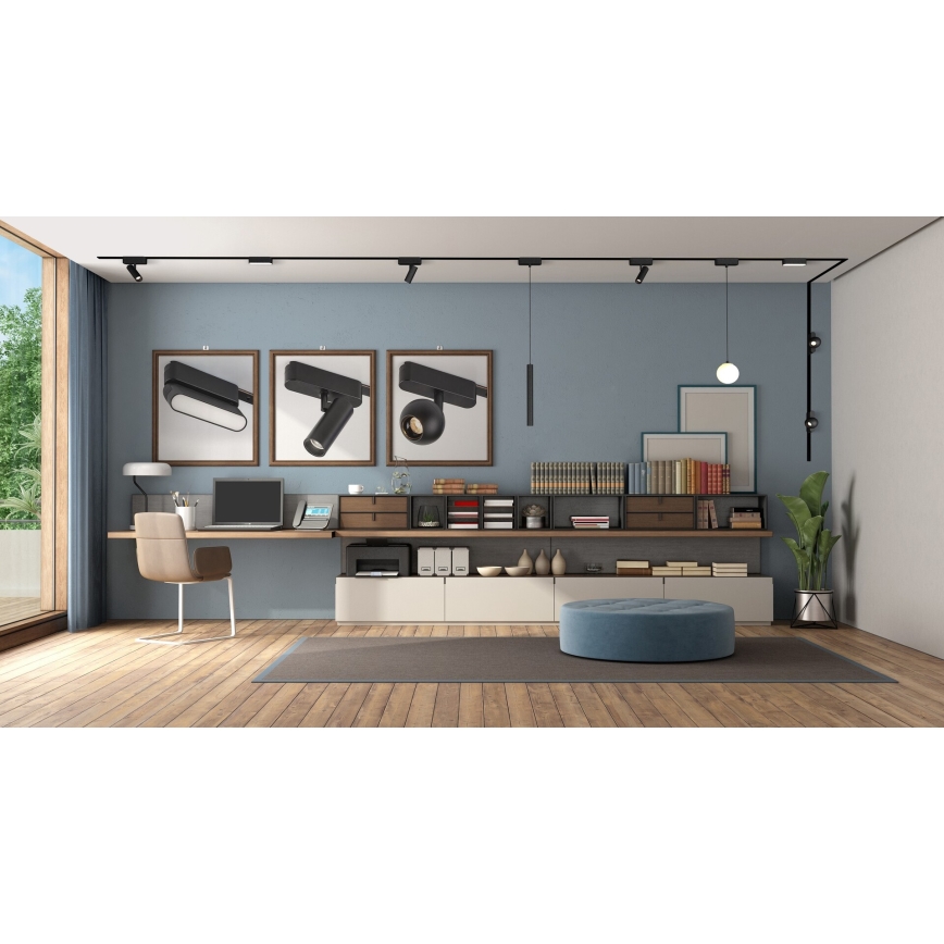 Rabalux - LED prigušiva reflektorska svetiljka za 1-fazni šinski sistem LED/5W/24V 2700-5500K Wi-Fi Tuya crna