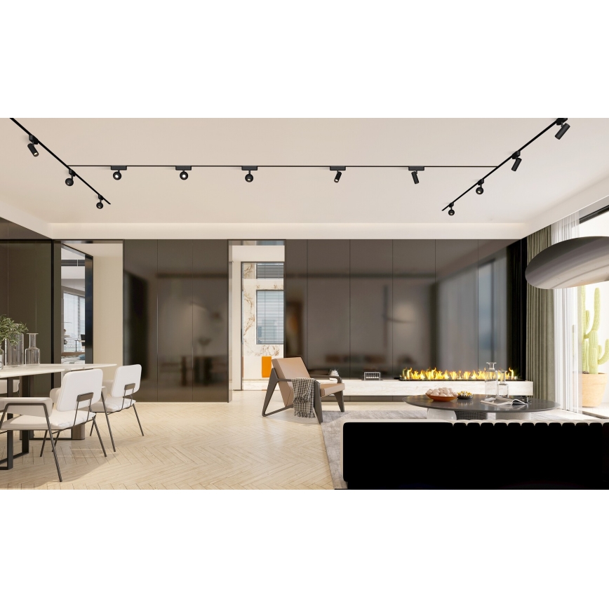 Rabalux - LED prigušiva reflektorska svetiljka za 1-fazni šinski sistem LED/5W/24V 2700-5500K Wi-Fi Tuya crna