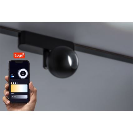Rabalux - LED prigušiva reflektorska svetiljka za 1-fazni šinski sistem LED/5W/24V 2700-5500K Wi-Fi Tuya crna