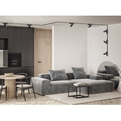 Rabalux - jednofazni tračni sistem 1 m + 2x završni konektor, crne boje