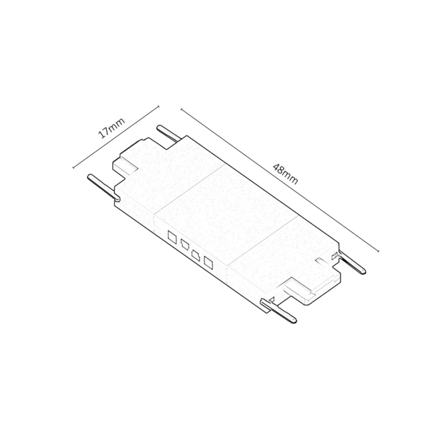 Rabalux - Konektor za svetiljke za šinski sistem, ravan tip