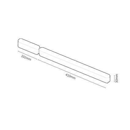 Rabalux - Napajanje za svetiljke u šinskom sistemu 80W/24V Wi-Fi 10,2 + 41 cm crna