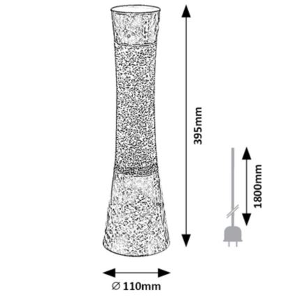 Rabalux - Lava lampa 1xGY6,35/20W/230V plava