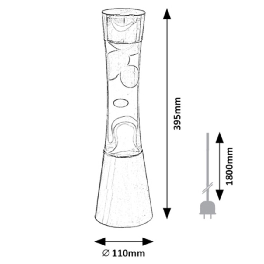 Rabalux  - Lava lampa 1xGY6,35/20W/230V višebojna