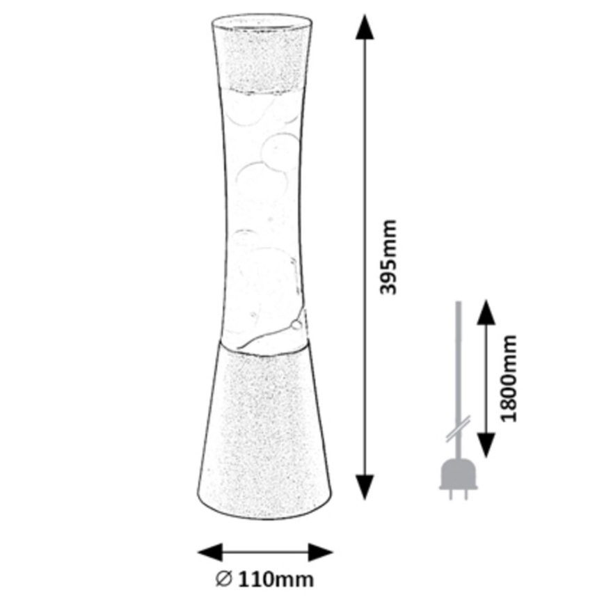 Rabalux  - Lava lampa 1xGY6,35/20W/230V plava