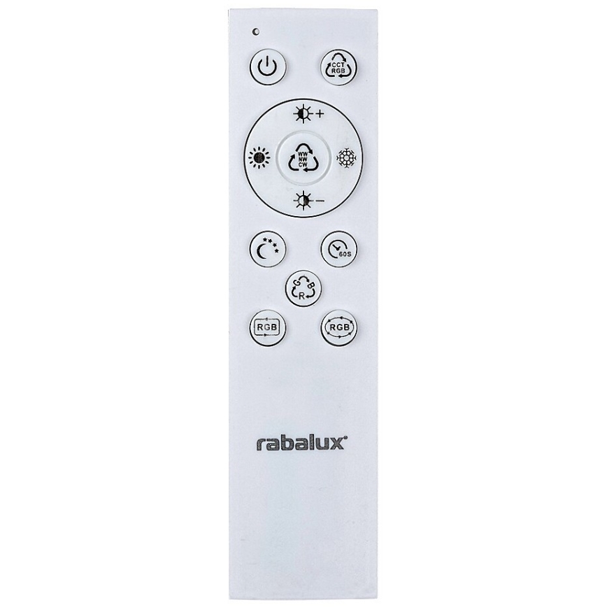 Rabalux - LED RGBW prigušiva plafonska svetiljka LED/40W/230V 2700-6500K + daljinski upravljač