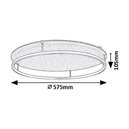 Rabalux - LED plafonjera 40W/230V, 3000/4000K, prečnik 57,5 cm