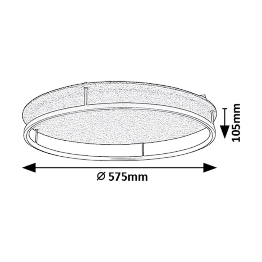 Rabalux - LED plafonjera 40W/230V, 3000/4000K, prečnik 57,5 cm