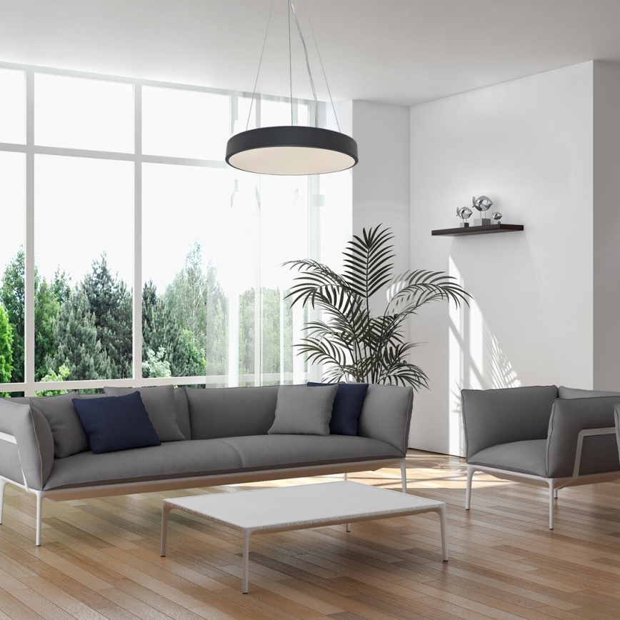 Rabalux - prigušiva LED viseći luster na sajli LED/60W/230V 3000-6000K crna + daljinski upravljač
