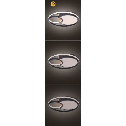 Rabalux - LED prigušiva stropna svetiljka LED/81W/230V 3000K/4000K/6000K prečnik 48 cm + daljinski upravljač