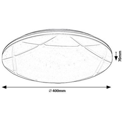 Rabalux - LED plafonsko svetlo LED/24W/230V 4000K prečnik 40 cm