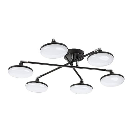 Rabalux - LED plafonski luster 6xLED/4W/230V 3000K crna