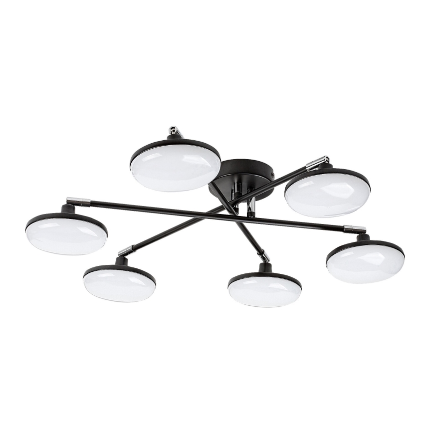 Rabalux - LED plafonski luster 6xLED/4W/230V 3000K crna