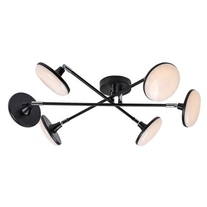 Rabalux - LED plafonski luster 6xLED/4W/230V 3000K crna