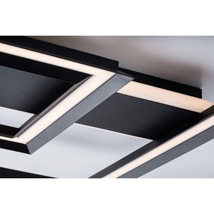 Rabalux - LED plafonsko svetlo LED/48W/230V 3000K crno 48,5x48,5 cm