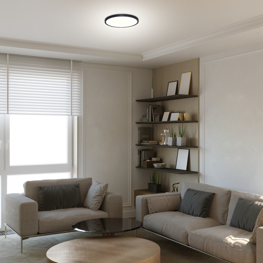 Rabalux - LED plafonsko svetlo LED/24W/230V 4000K pr. 30 cm crno