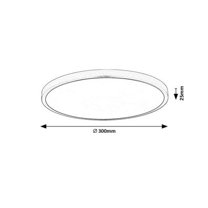 Rabalux - plafonsko LED svetlo 24W/230V 4000K Ø 30 cm, belo