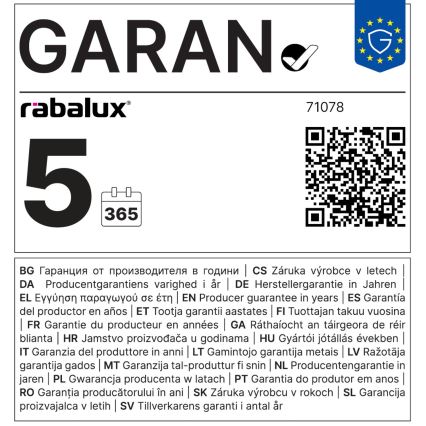 Rabalux - LED nadgradni panel LED/40W/230V 4000K 60x60 cm