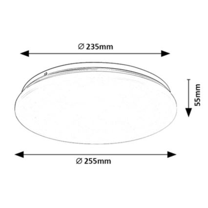 Rabalux - LED plafonsko svetlo LED/12W/230V 4000K prečnik 25,5 cm