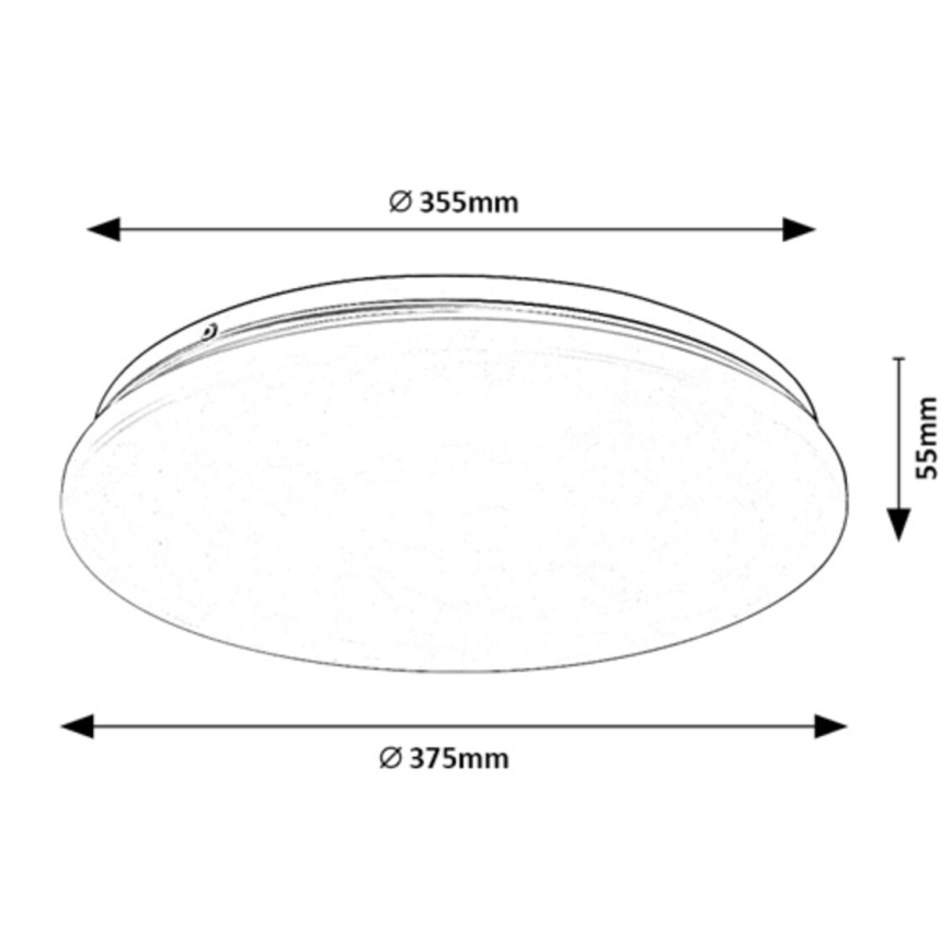 Rabalux - LED plafonsko svetlo LED/24W/230V 4000K prečnik 37,5 cm
