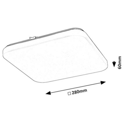 Rabalux - LED stropno svetlo LED/12W/230V 3000K 28x28 cm