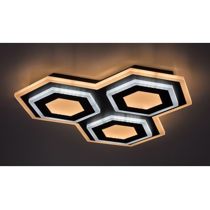 Rabalux - LED prigušiva plafonska svetiljka LED/72W/230V 3000/6000K 41,5x41,5 cm + daljinski upravljač