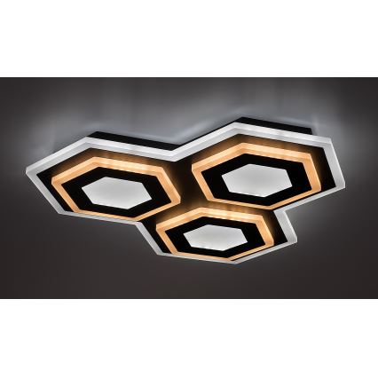 Rabalux - LED prigušiva plafonska svetiljka LED/72W/230V 3000/6000K 41,5x41,5 cm + daljinski upravljač