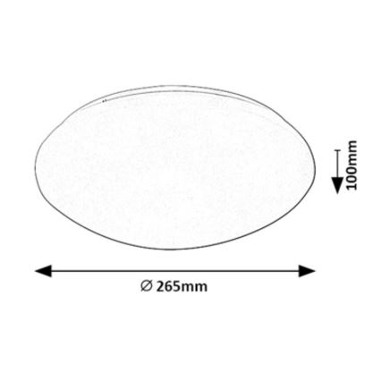 Rabalux - LED plafonsko svetlo sa senzorom LED/12W/230V IP44 4000K prečnik 26,5 cm