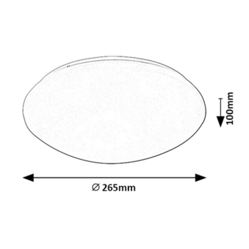 Rabalux - LED plafonsko svetlo sa senzorom LED/12W/230V IP44 4000K prečnik 26,5 cm
