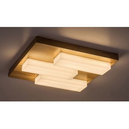 Rabalux - LED plafonska svetiljka LED/30W/230V 3000K hrast 40x40 cm