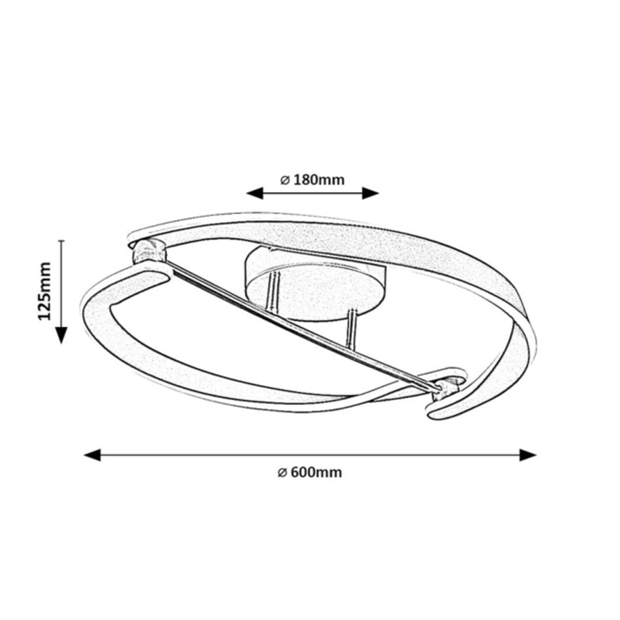 Rabalux - LED plafonjera LED/40W/230V 3000K prečnik 60 cm