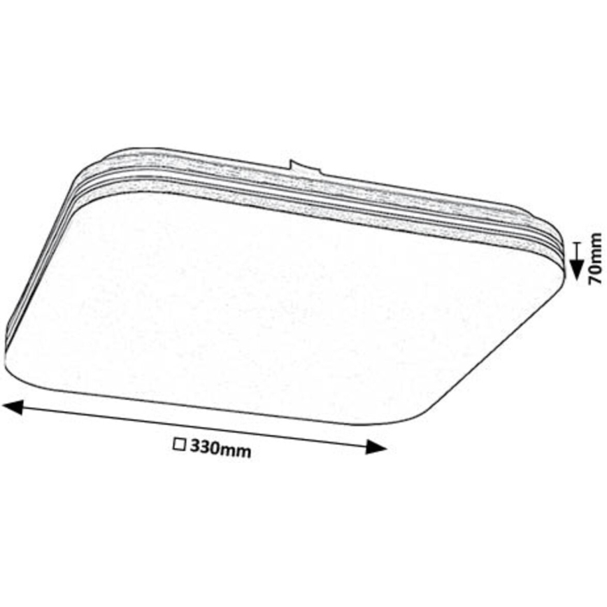 Rabalux - LED stropno svetlo LED/18W/230V 4000K 33x33 cm