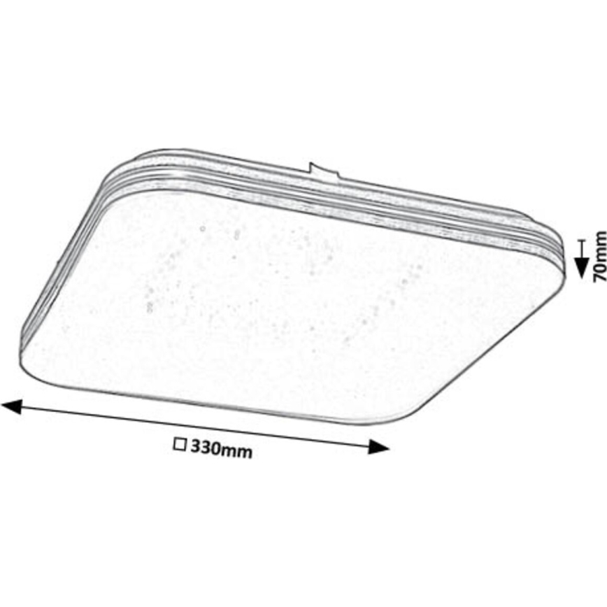 Rabalux - LED plafonska svetiljka LED/18W/230V 3000K 33x33 cm