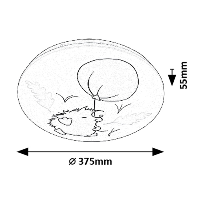 Rabalux - LED dečije plafonsko svetlo LED/24W/230V 3000K prečnik 37,5 cm