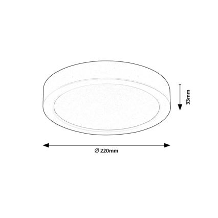 Rabalux - LED stropna svetiljka LED/24W/230V 3000K Ø 22 cm bela