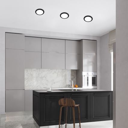 Rabalux - LED ugradna svetiljka LED/3W/230V Ø 9 cm crna