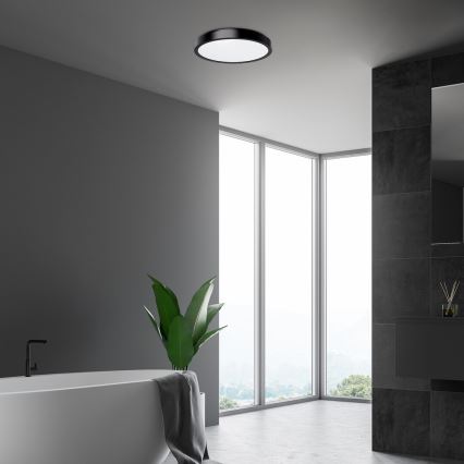 Rabalux - LED kupatilsko plafonsko svetlo LED/36W/230V IP44 4000K prečnik 35 cm crna