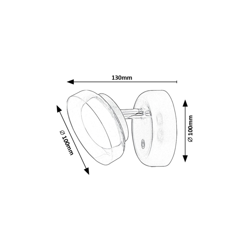 Rabalux - LED prigušiva zidna punjiva svetiljka LED/2W/5V 3000K 1800 mAh
