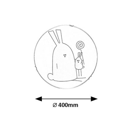 Rabalux - Dečije plafonsko svetlo 2xE27/60W/230V pr. 40 cm