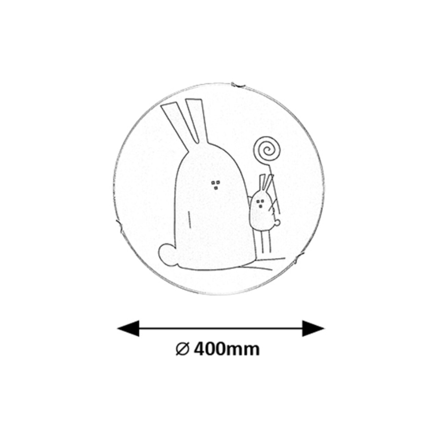 Rabalux - Dečije plafonsko svetlo 2xE27/60W/230V pr. 40 cm