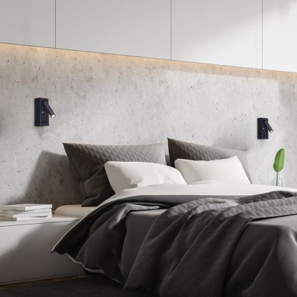 Rabalux - LED zidna spot svetiljka LED/4W/230V crna