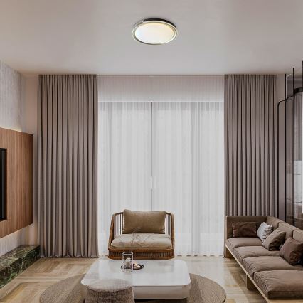 Rabalux - LED prigušiva plafonska lampa LED/48W/230V 3000-6500K prečnik 50 cm + daljinski upravljač